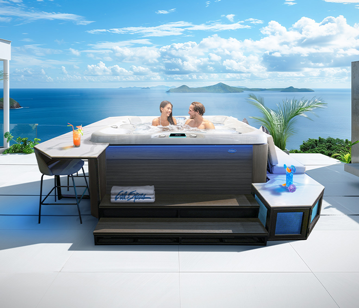 Calspas hot tub being used in a family setting - Taylorsville